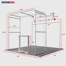 3x3m Square Arch Booth Kit with Backlit Lightbox Counter