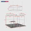3x3m Booth Kit with Modular Walls, Hanging Banner & Counter