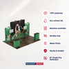 6x3m Straight Wall Booth Kit with Tall Centre Wall & 2 Counters