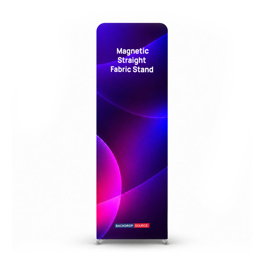 Magnetic Straight Fabric Banner Stand - included in Magnetic Straight & Slope Fabric Banner Stand Exhibition Kit
