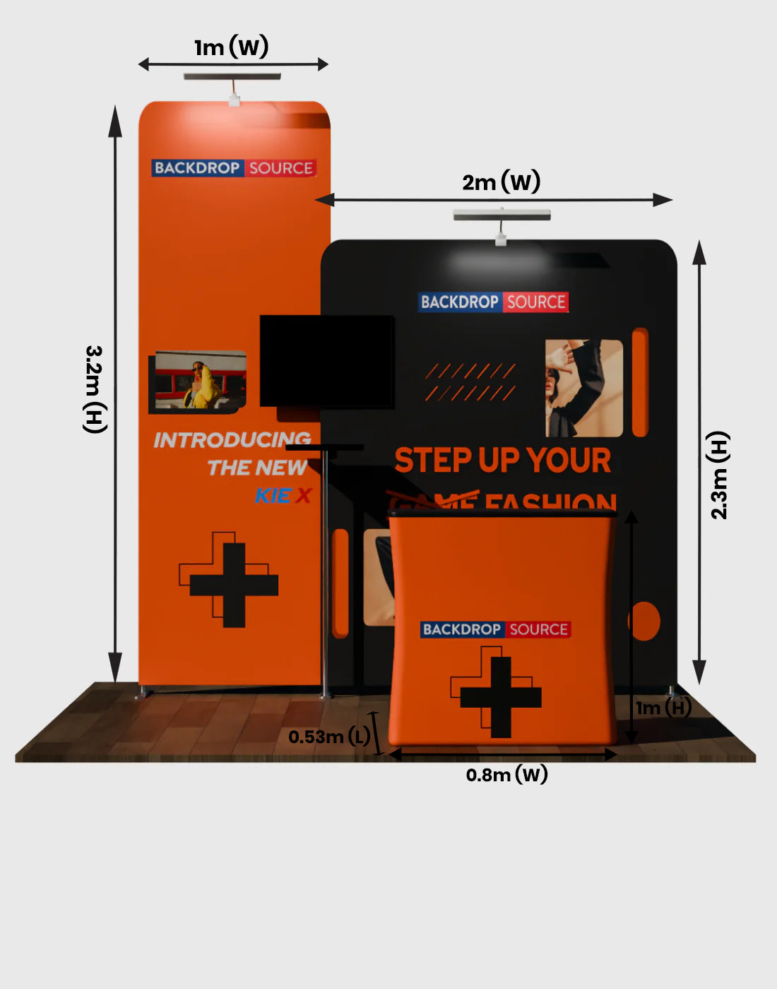 Portable Exhibit Display 3m - Model 13