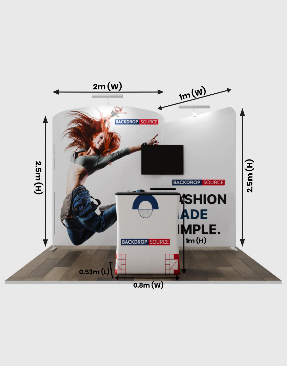 Portable Exhibit Display 3m - Model 5