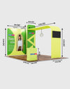 Premium Modular L Arch TV Display Kit de exhibición para cabinas de 3m de ancho