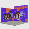 3m Folding SEG Booth Kit with Header Band & Sidewalls