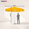 Round Market Umbrellas With Valances – 3m x 3m