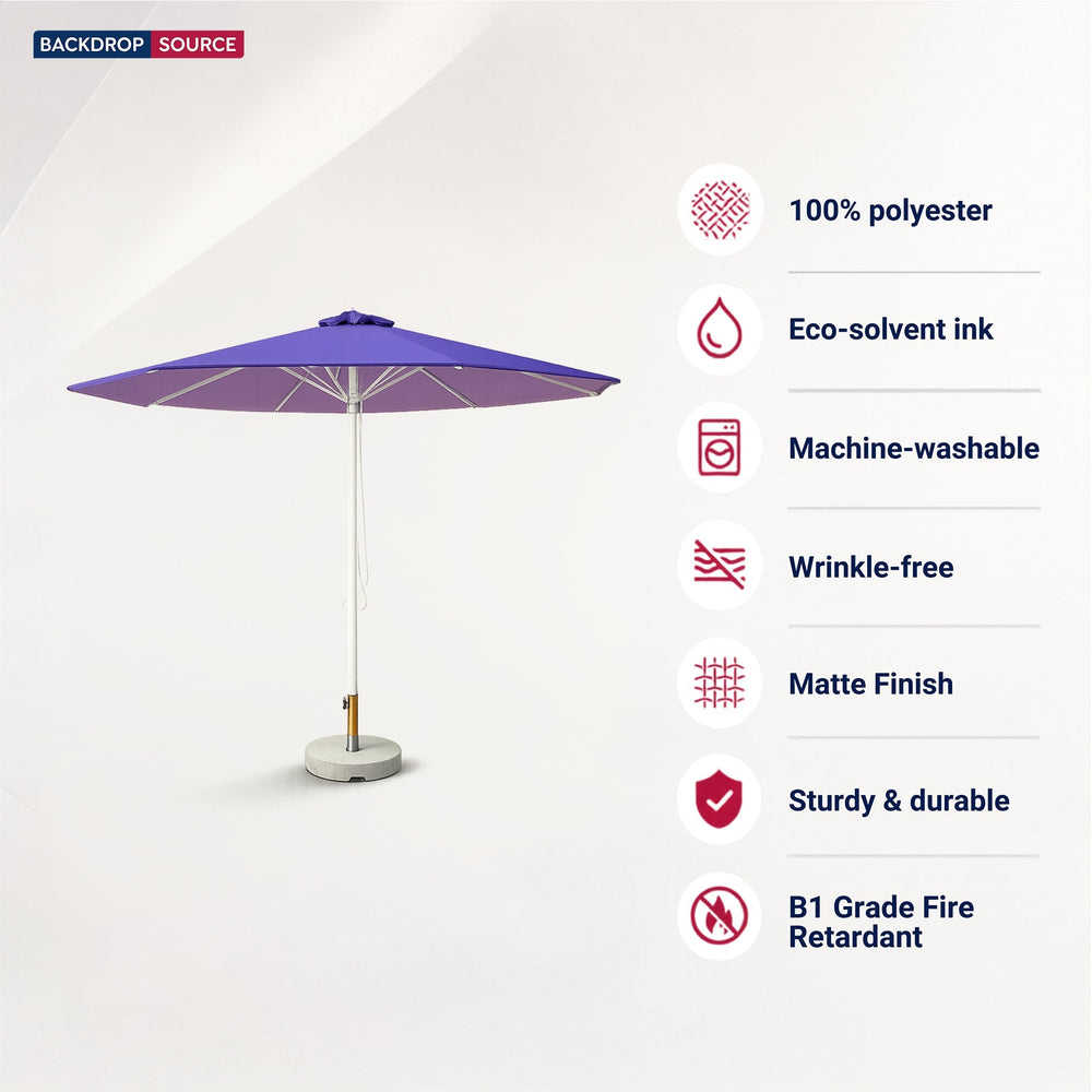 Round Market Umbrellas – 3m x 3m