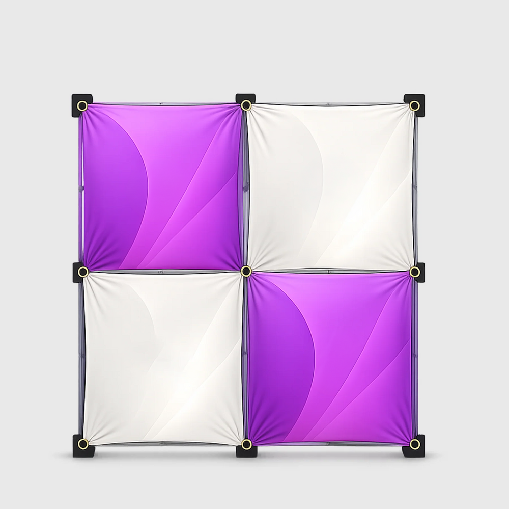 2 x 2 Fabric GeoMetrix Pop Up Grid Display
