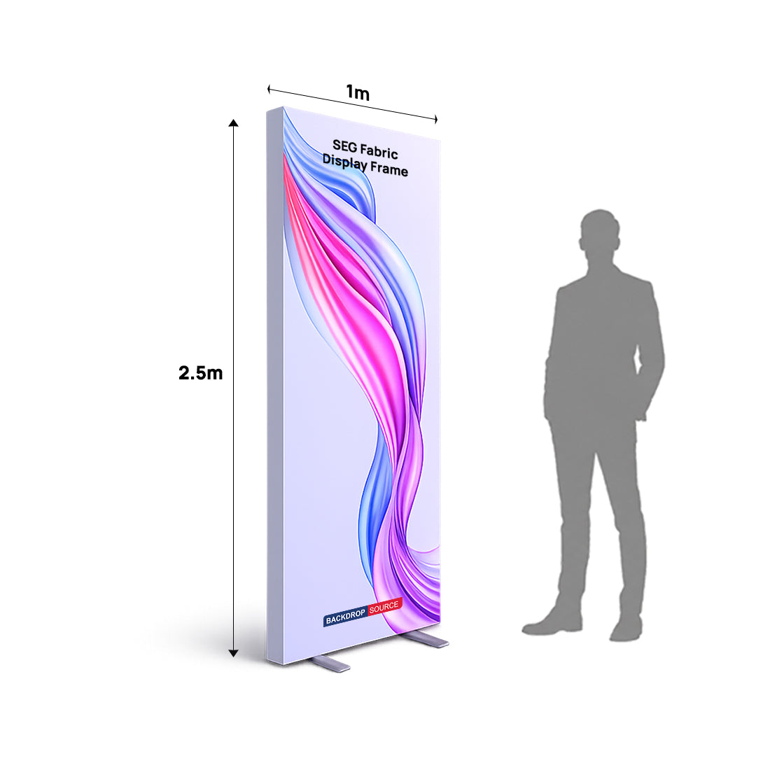 Non-Backlit SEG Fabric Display Frame - 80mm Depth Aluminum Profile