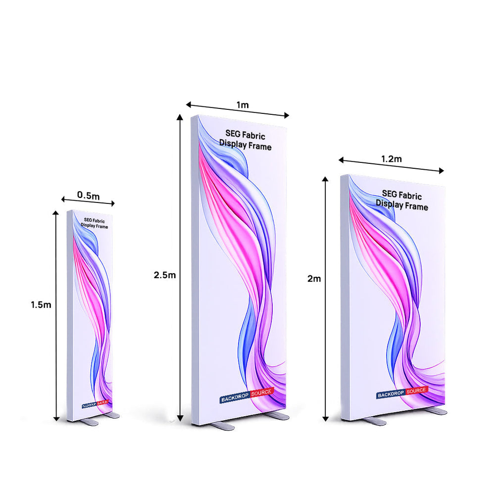 Non-Backlit SEG Fabric Display Frame - 120mm Depth Aluminum Profile