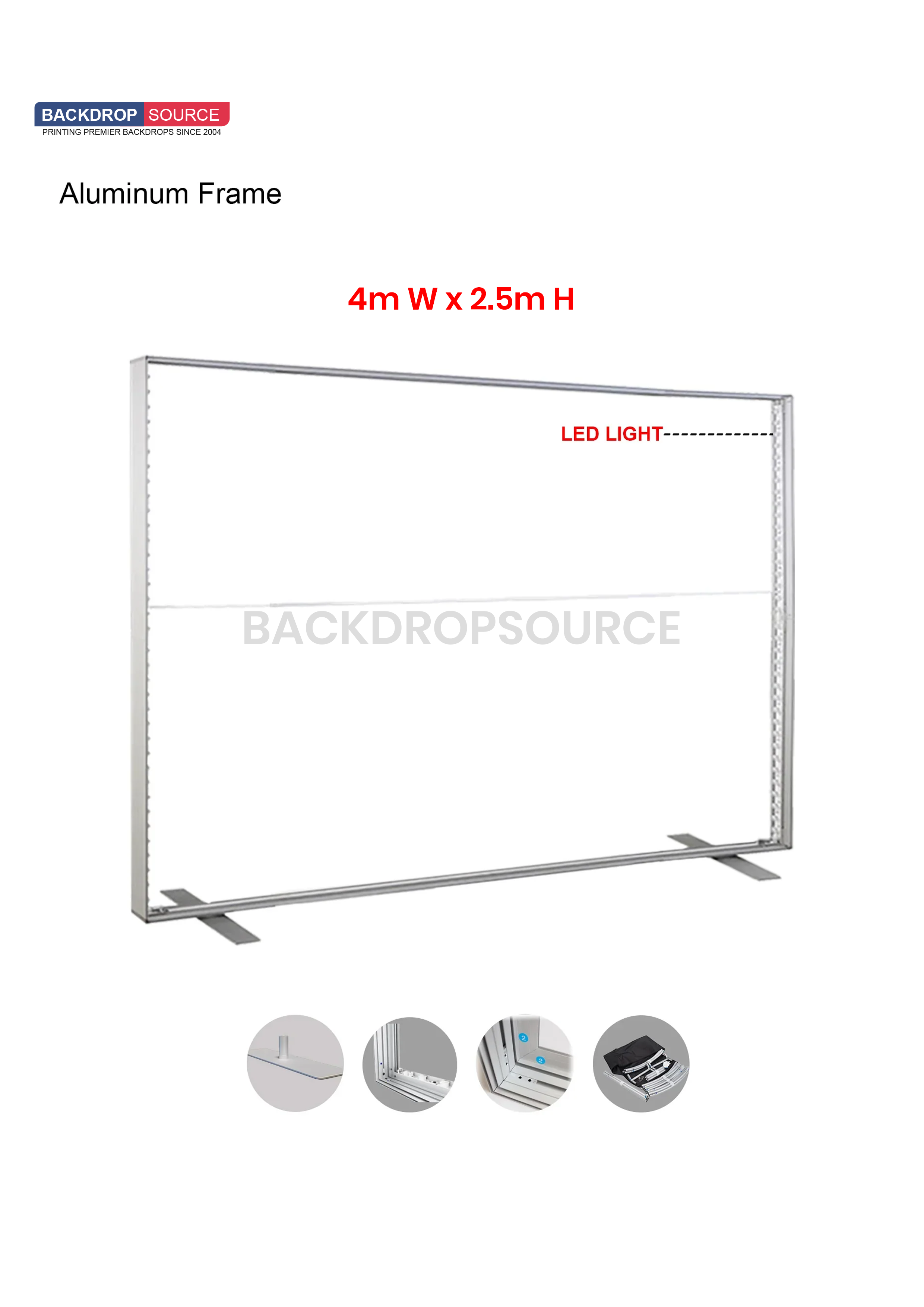 SEG Fabric LED Light Box - 3m x 2.5m