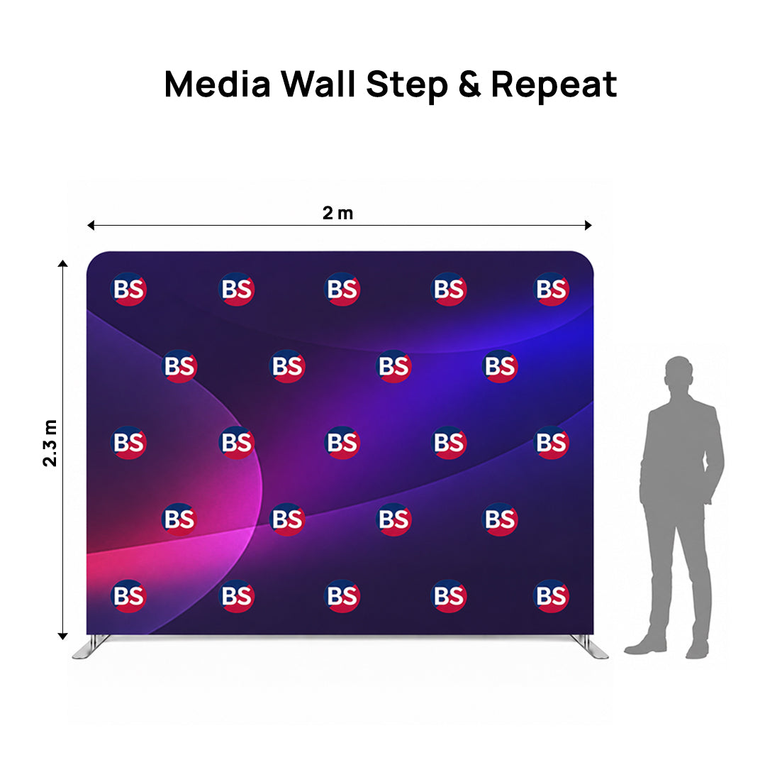 Straight Tension Step & Repeat Media Wall