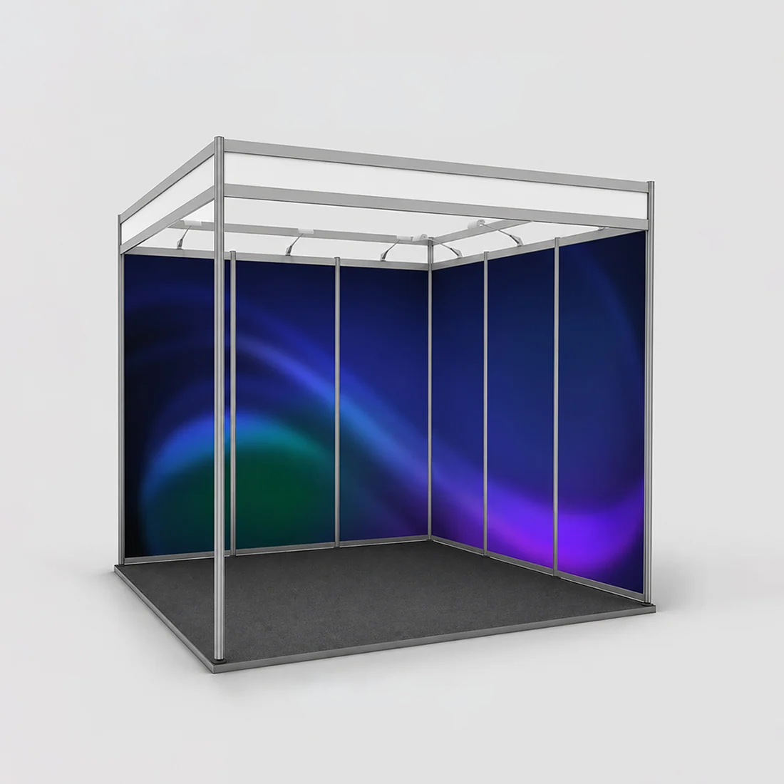 Shell scheme Exhibition Graphics for 3m Wide x 3m Depth Booth