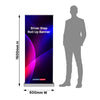 Silver Step Fabric Roll Up Banner