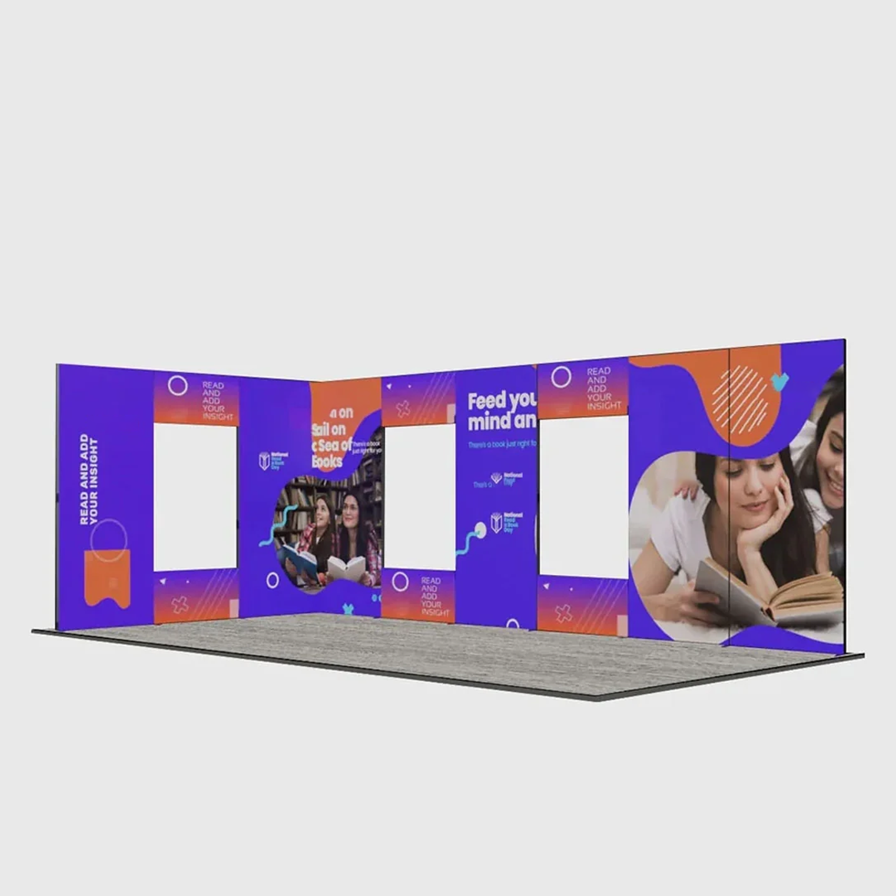 6m Folding SEG Booth Kit with 12 Modular Panels