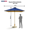 Square Patio Umbrella – 2m x 2m