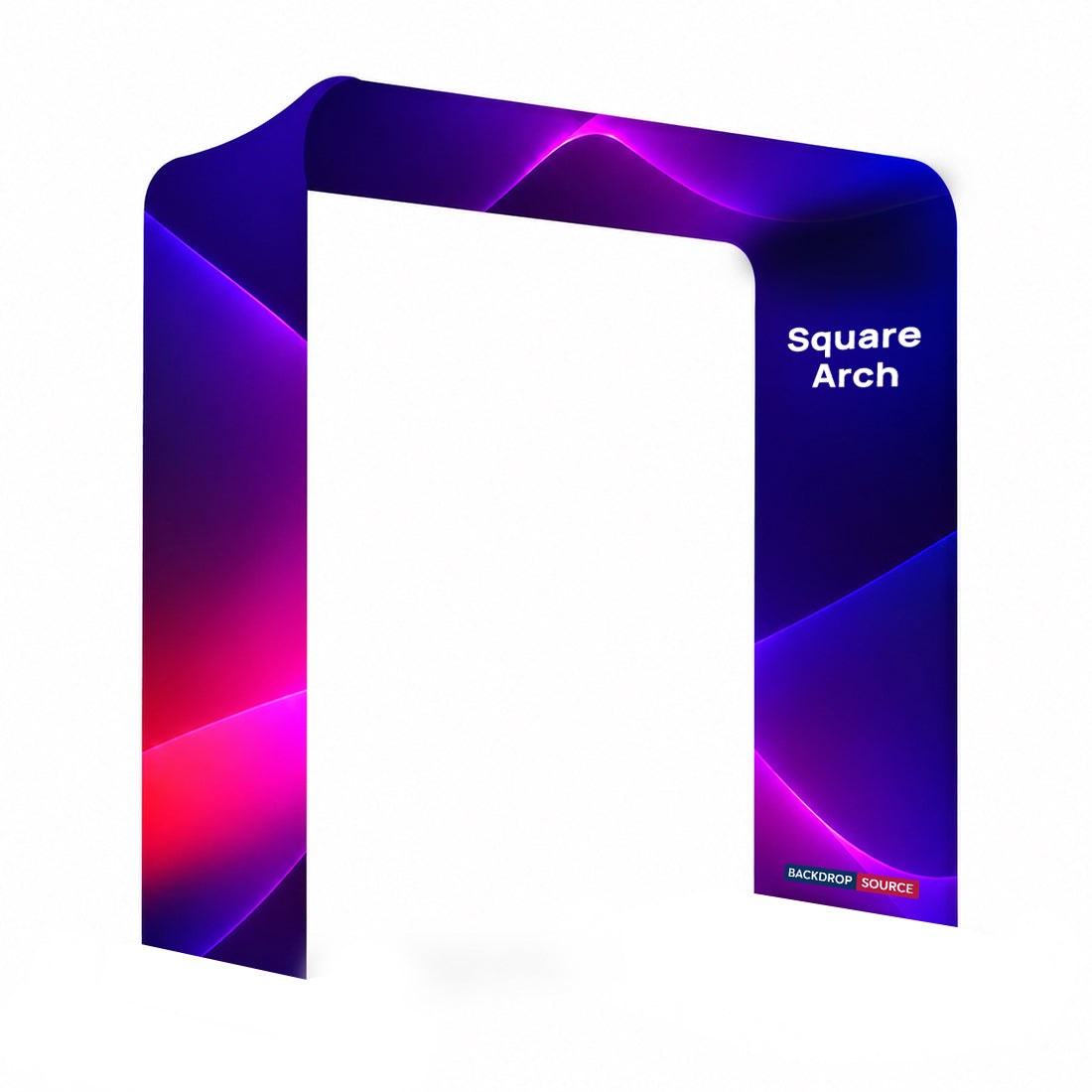Arco de exhibición de tela de tensión de forma cuadrada