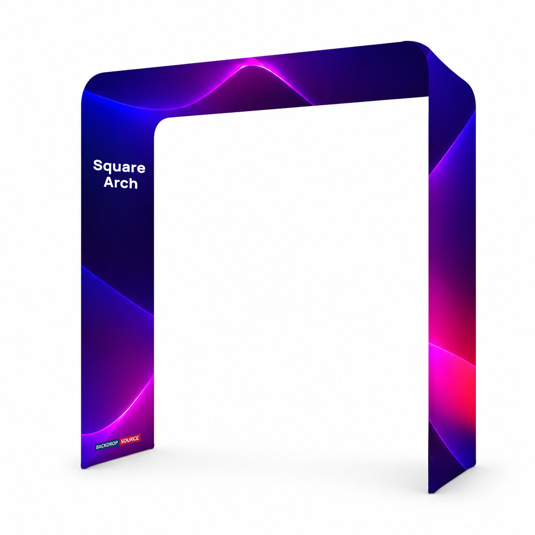 Arco de exhibición de tela de tensión de forma cuadrada