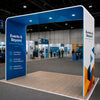Arco de exhibición de tela de tensión de forma cuadrada
