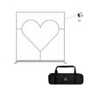 Straight Tension Fabric Media Wall – Heart Cutout