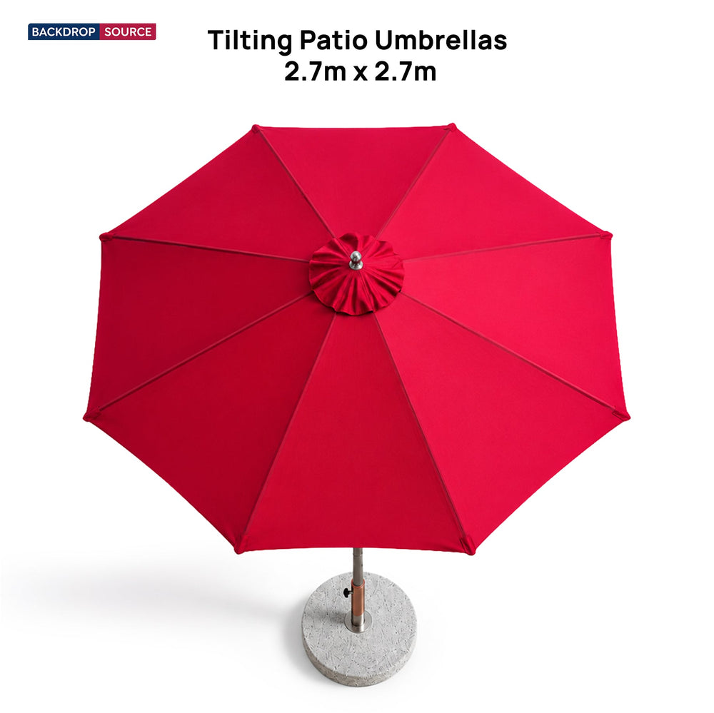 Tilting Patio Umbrellas – 2.7m x 2.7m
