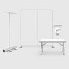 3x3m Starter Booth Kit with Backwall, Banner Stand & Table Cover