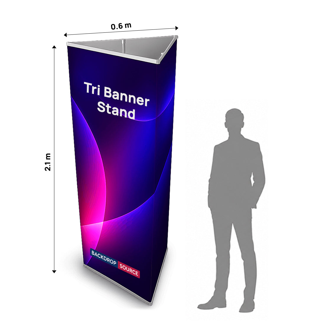 Modular Triangle Banner Display Stand