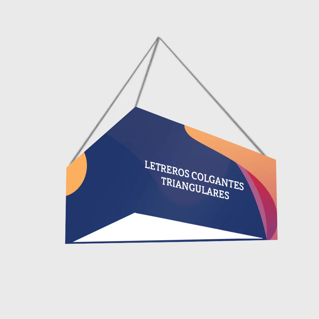 Letreros colgantes triangulares