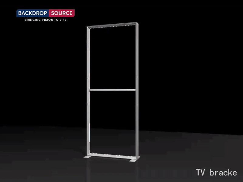 SEG Popup Display with TV Mount & External Shelves