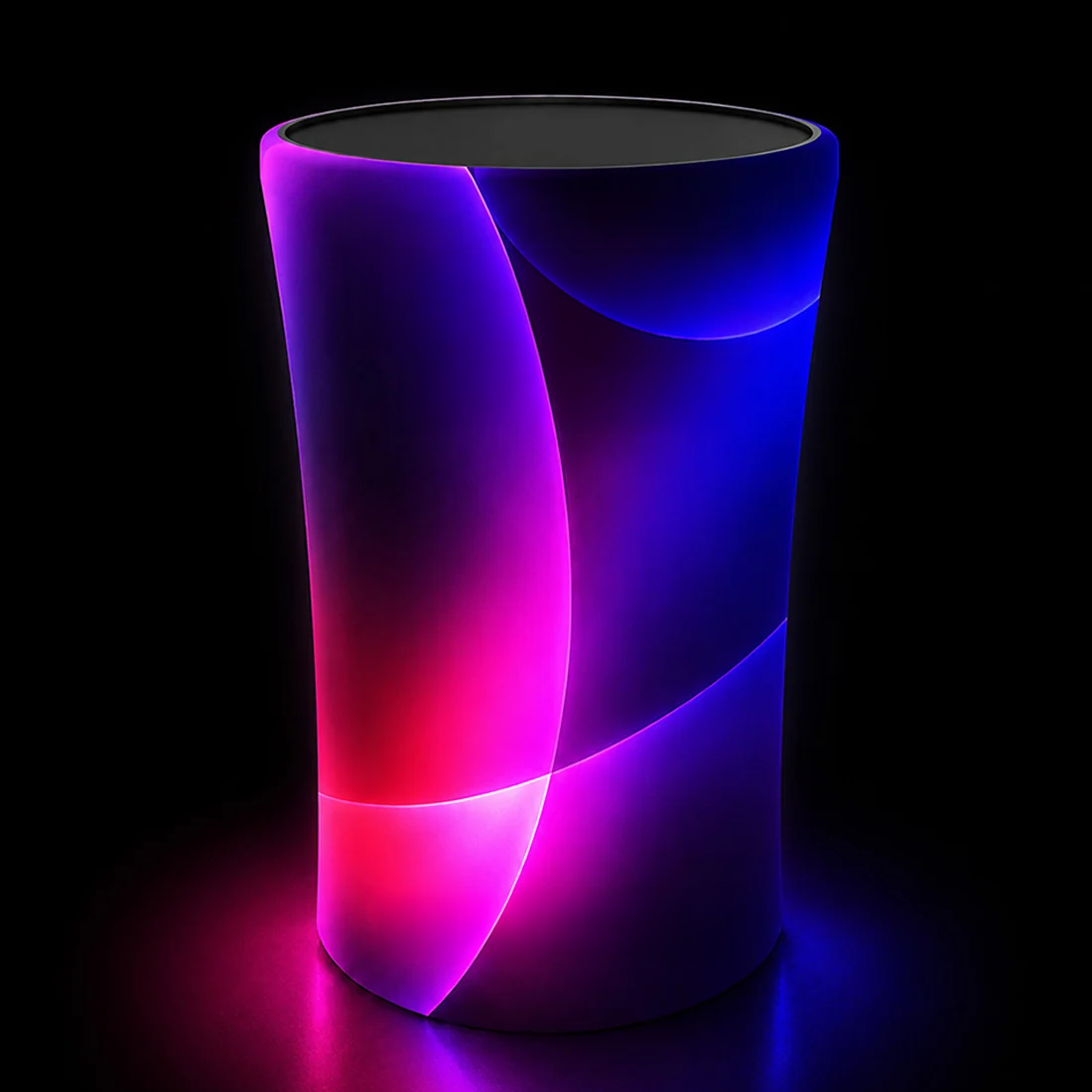 Backlit Fabric Oval Pop Up Counter