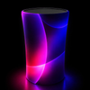Backlit Fabric Oval Pop Up Counter