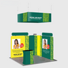 3x3m Booth Kit with Modular Walls, Hanging Banner & Counter