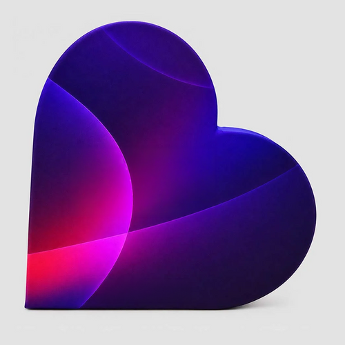 3D Heart Shape Backdrop