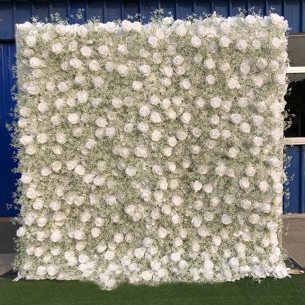 Artificial Floral Event Wall Backdrop – Style 28