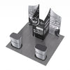 Magnetic Fabric Banner Stand & Pop-Up Booth Exhibition Kit - top view
