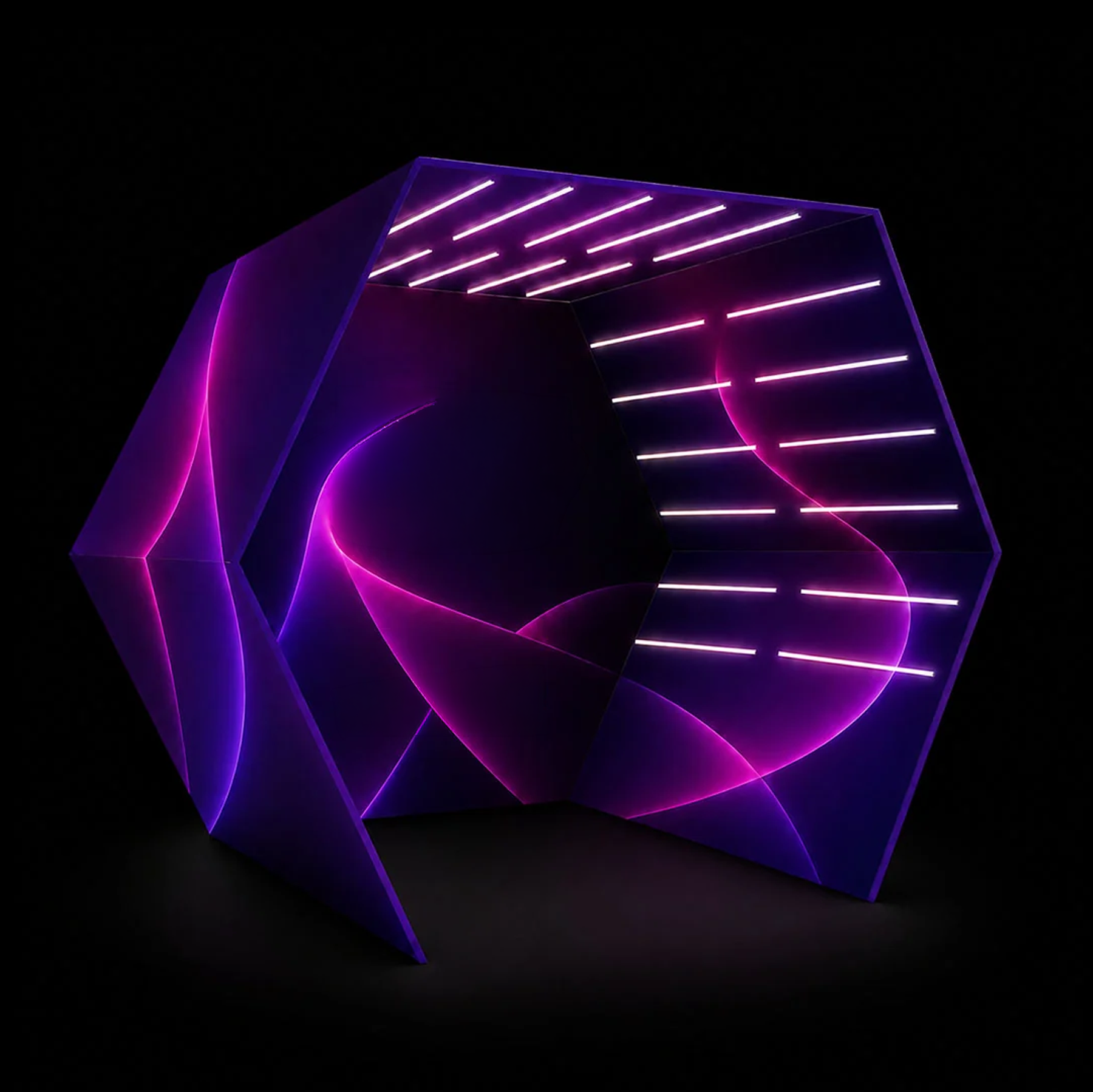 Hexagonal Vogue Booth Enclosure