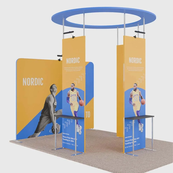3x3m Straight Fabric Wall Display