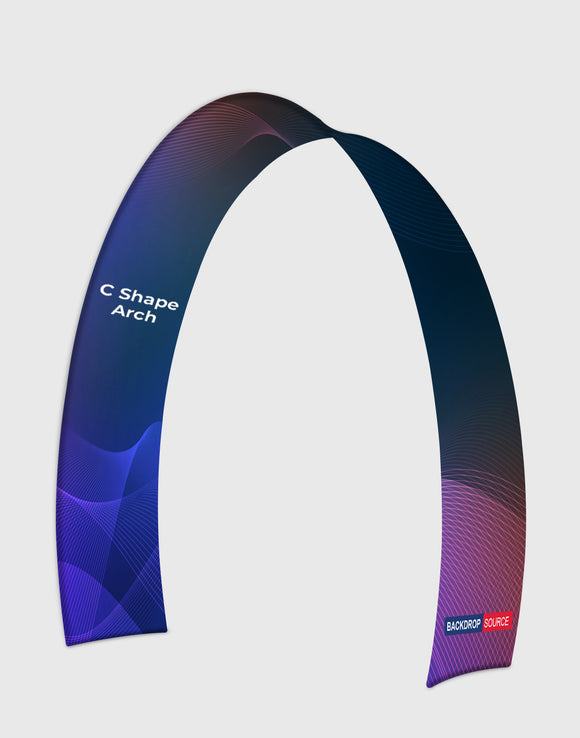 C Shape Tension Fabric Arch - 3m Wide