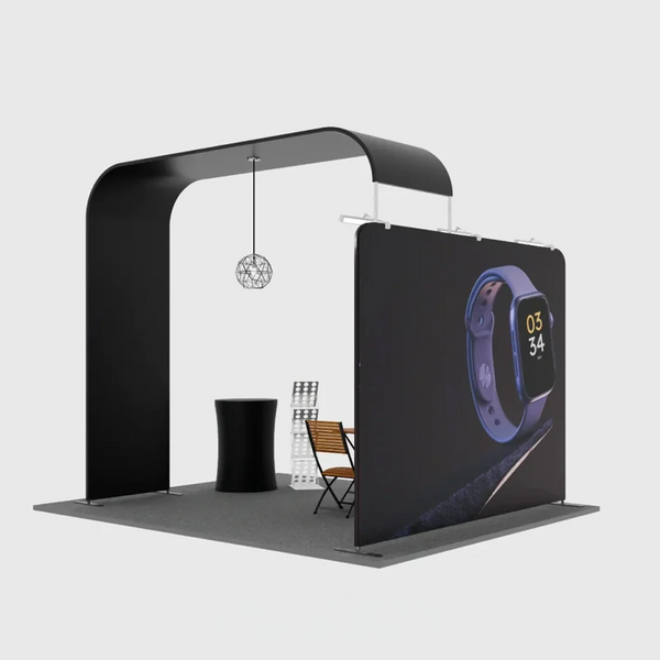 Modular L Arch TV Display Exhibition Kit for 3m Wide Booths