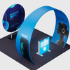 3x3m Tapered Arch Booth Kit with Circle Backdrop & Lightbox