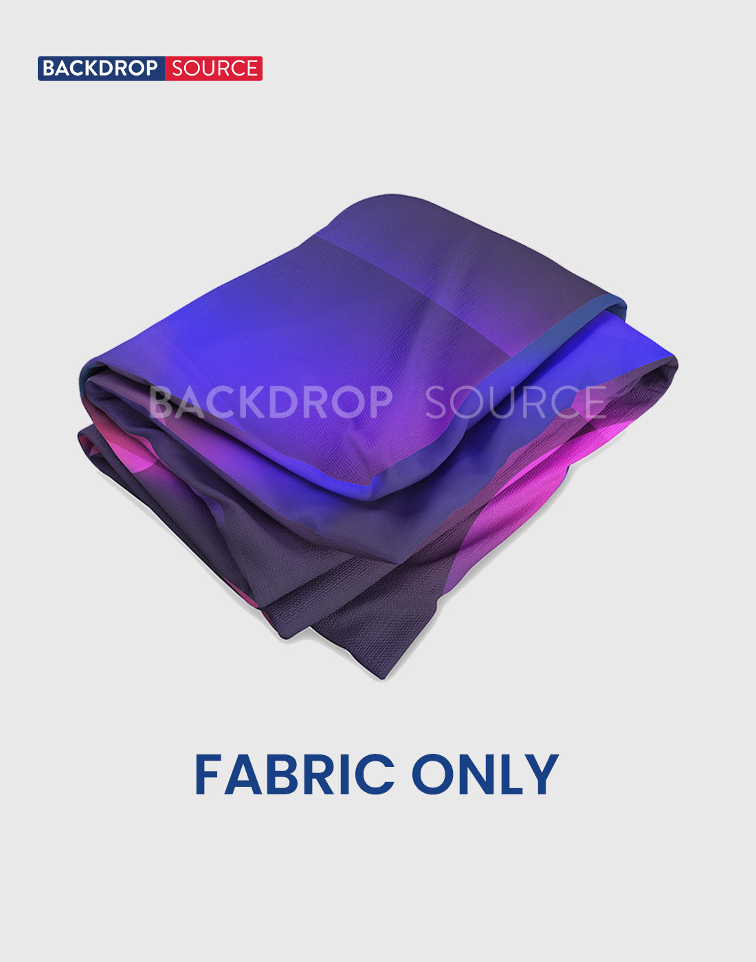 Telón de fondo de pared de medios de tela de tensión recta