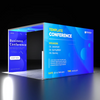 Backlit SEG Booth Kit with L-Arch Backwall & Lightbox Counter