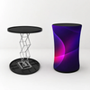 Backlit Fabric Round Pop Up Counter