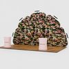 3x6m Petal Wall Booth Kit with 2 Oval Counters