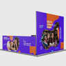 3m Folding SEG Booth Kit with U-Shape Wall & 6 Sidewalls