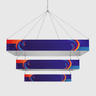 Tiered Square Hanging Banner