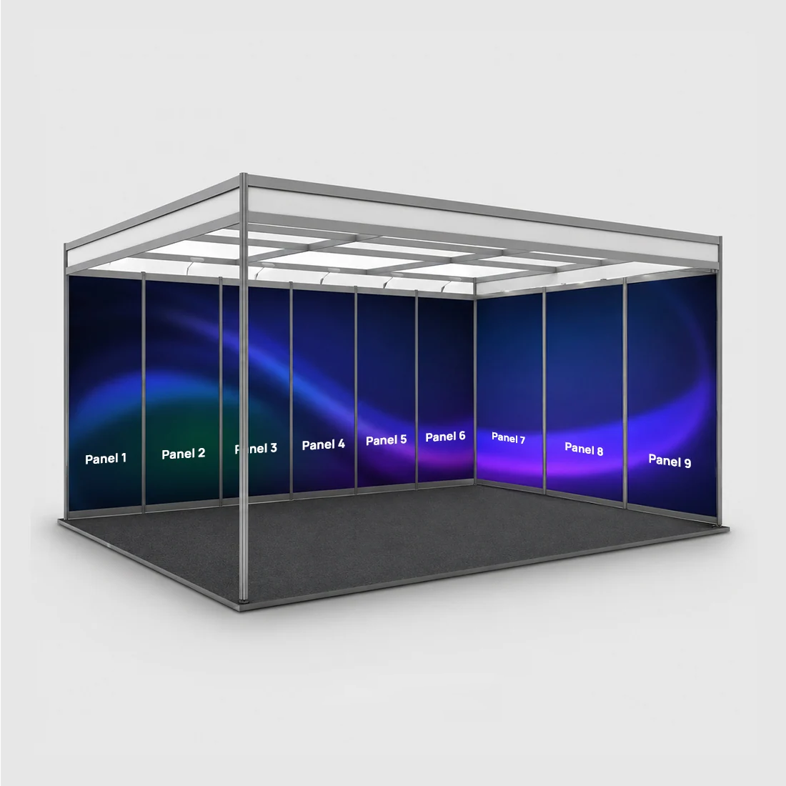 Shell scheme Exhibition Graphics for 6m Wide x 3m Depth Booth