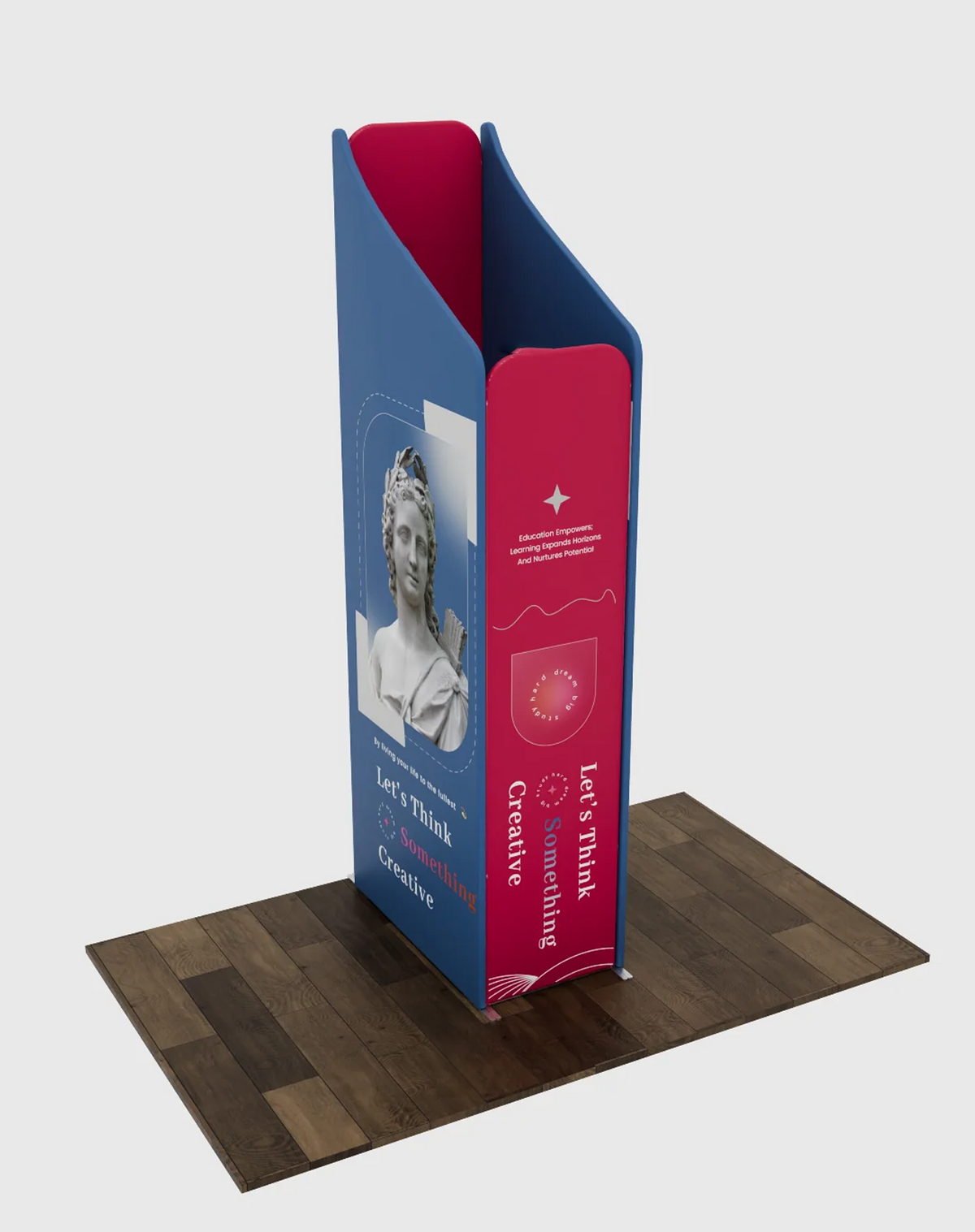 2x2m Magnetic Fabric Backwall with Full-Face Graphic
