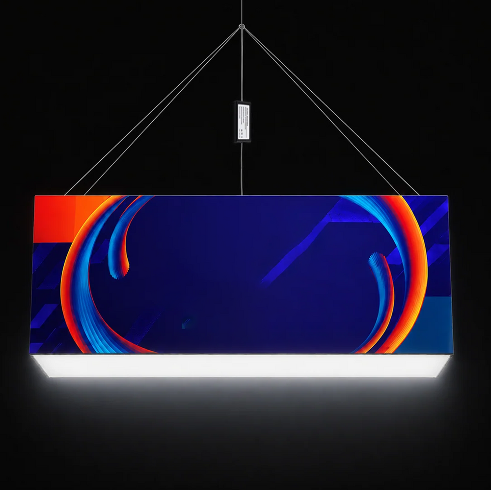 Backlit Rectangle Hanging Banner