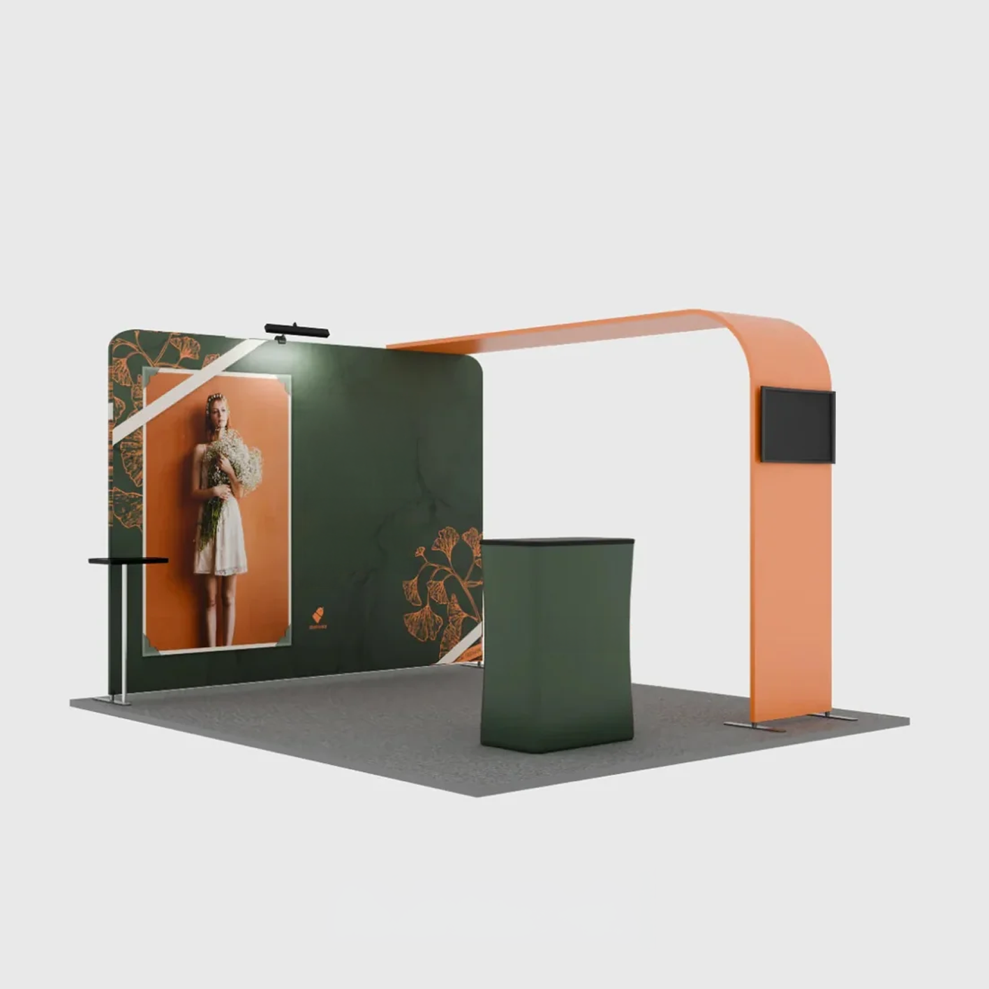 Economy L Arch TV Display Exhibition Kit for 3m Wide Booths