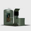 3x3m Booth Kit with S-Curve Wall & Sloped Arch, Counter & TV